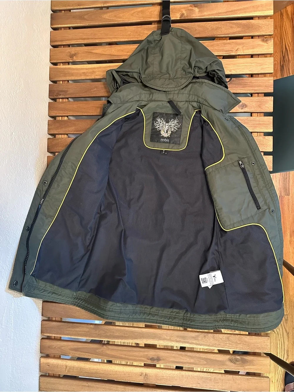 Nobis Men's Hooded Parka Jacket - Olive Green